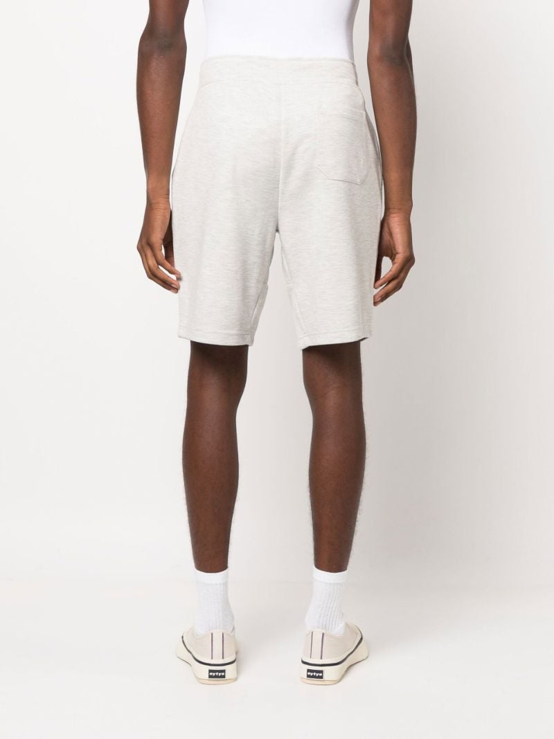 Grey Drawstring Thigh-length  Track Shorts