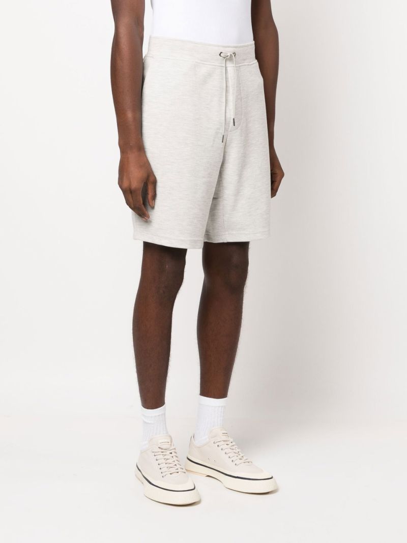 Grey Drawstring Thigh-length  Track Shorts