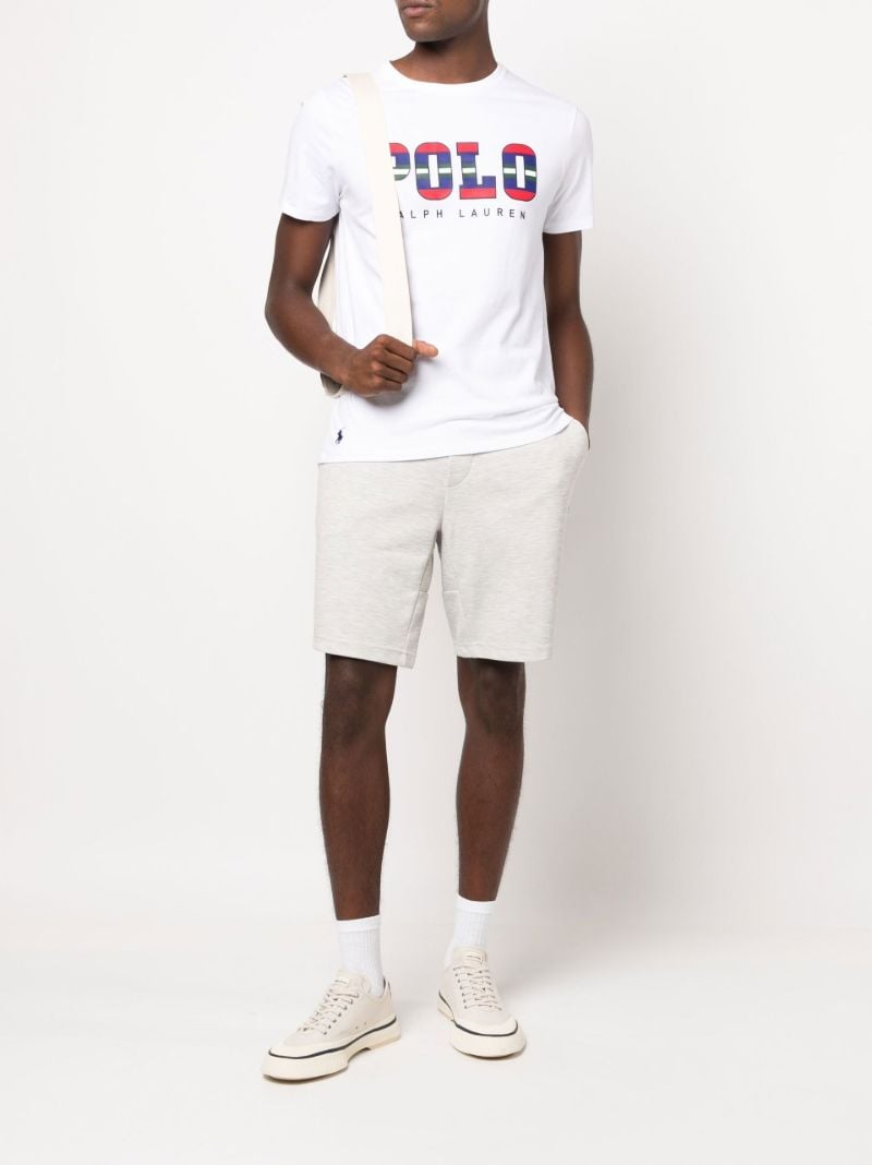 Grey Drawstring Thigh-length  Track Shorts