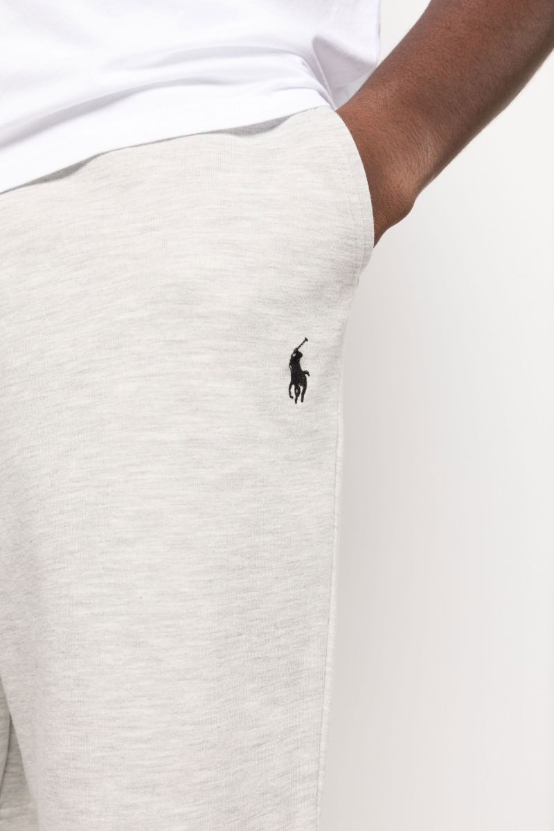 Grey Drawstring Thigh-length  Track Shorts