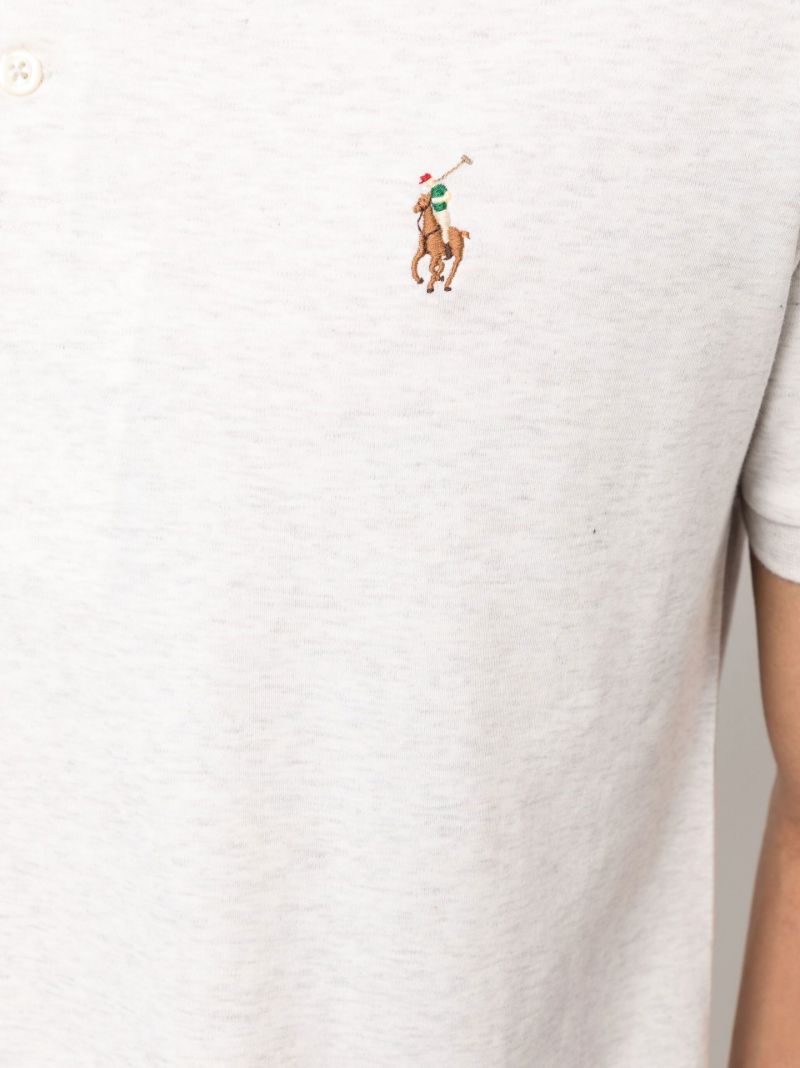 Grey Polo Pony Cotton T-shirt