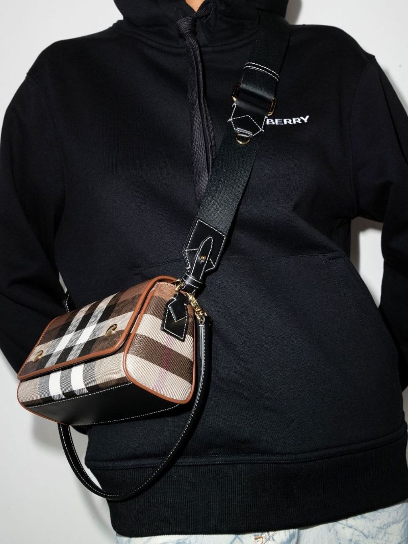 Brown House Check Canvas Cross Body Bag