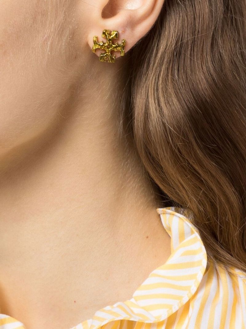 Gold-tone Roxanne Painted Stud Earrings