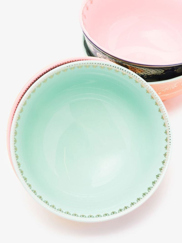 Multicolour Grandpa Porcelain Bowl Set