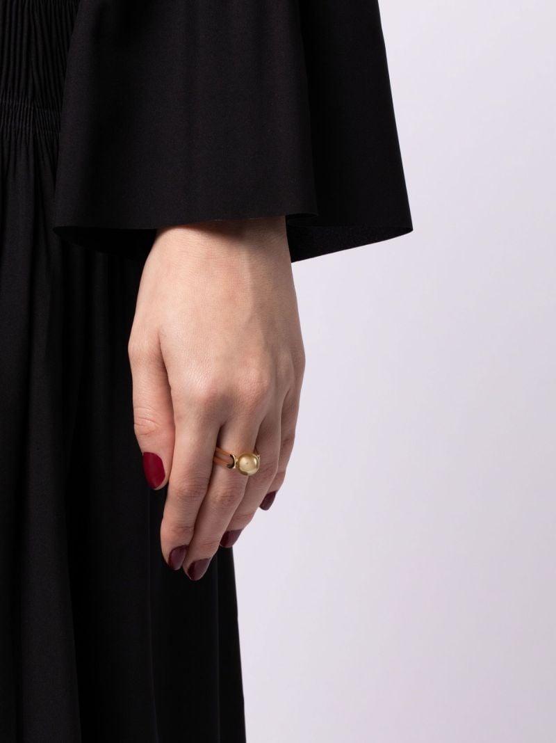 18k Yellow Gold Solitaire Ã_x0083_â_x0080_°treintes Pearl Ring