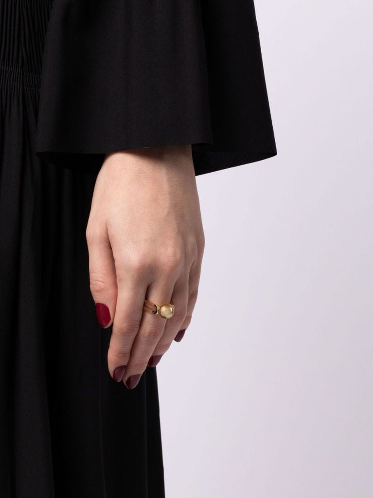 18k Yellow Gold Solitaire Ã_x0083_â_x0080_°treintes Pearl Ring