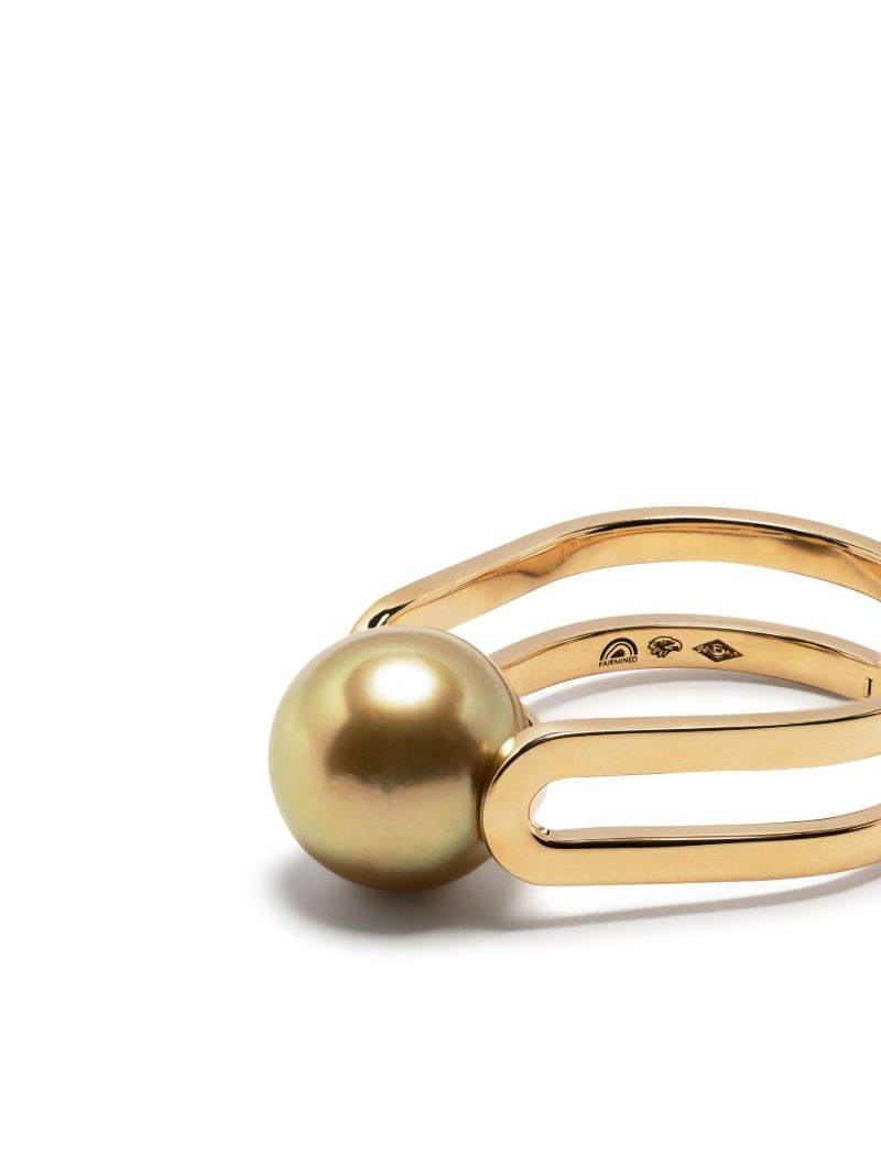 18k Yellow Gold Solitaire Ã_x0083_â_x0080_°treintes Pearl Ring