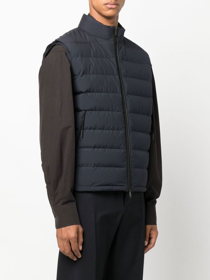 Blue Quilted Gilet