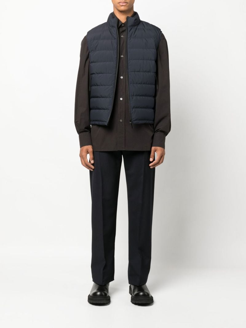 Blue Quilted Gilet