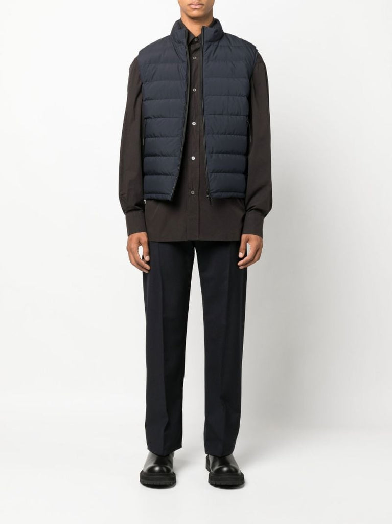 Blue Quilted Gilet