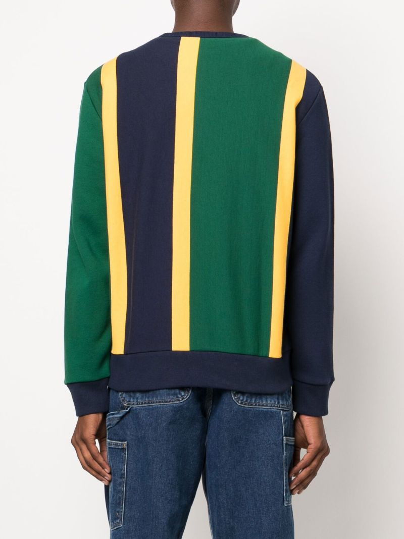 Green Striped Sweatshirt