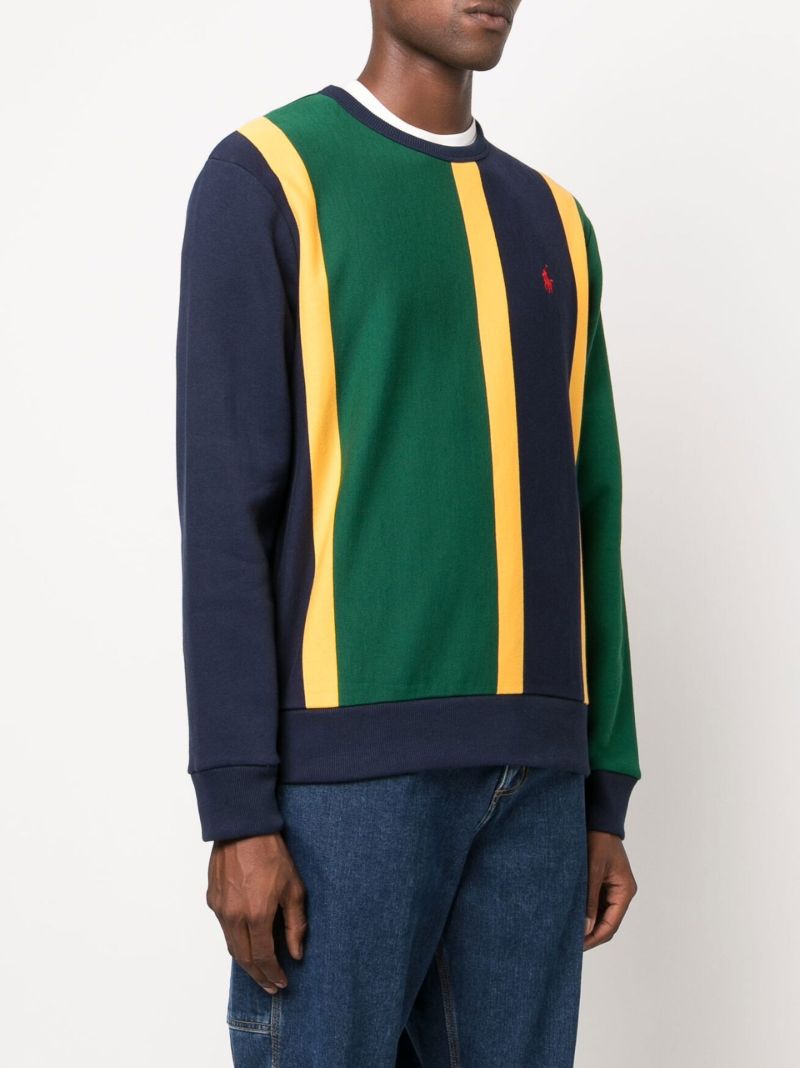 Green Striped Sweatshirt