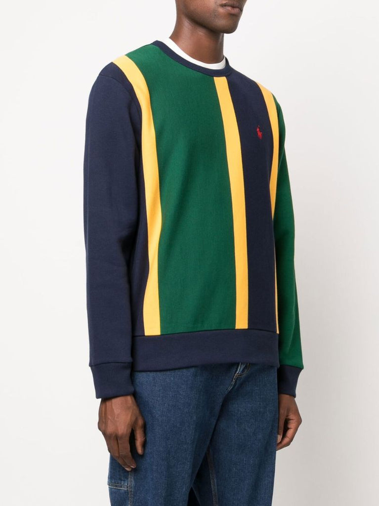 Green Striped Sweatshirt