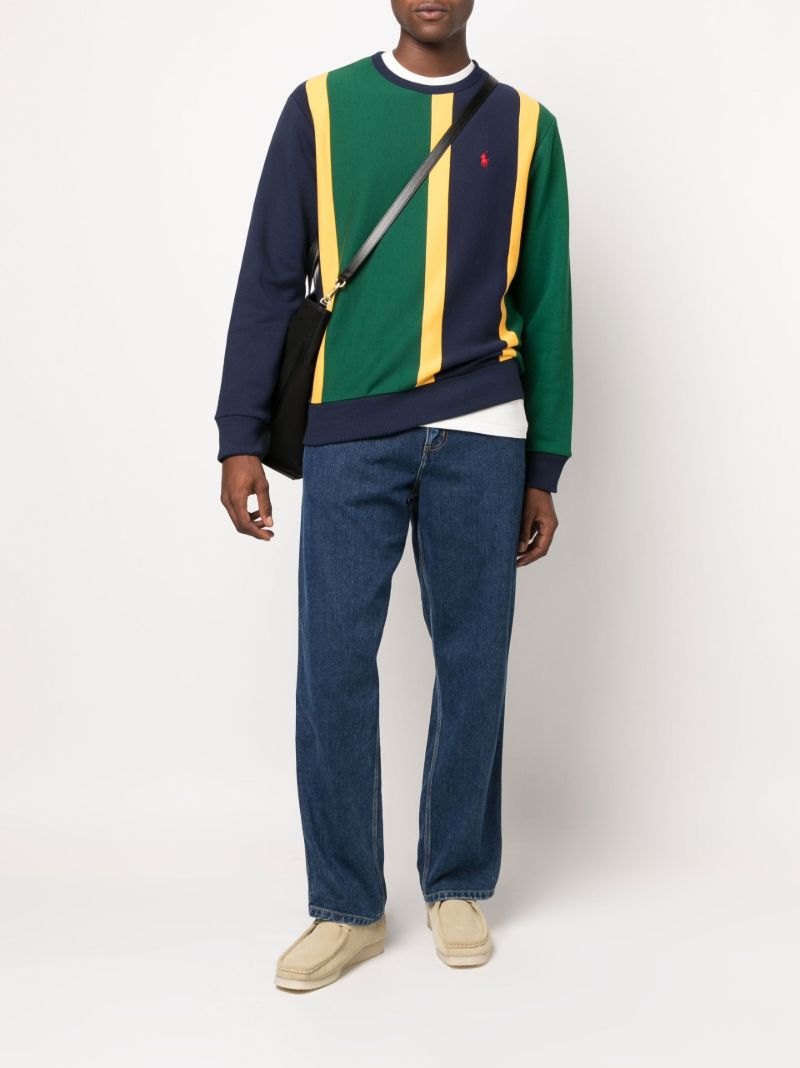 Green Striped Sweatshirt