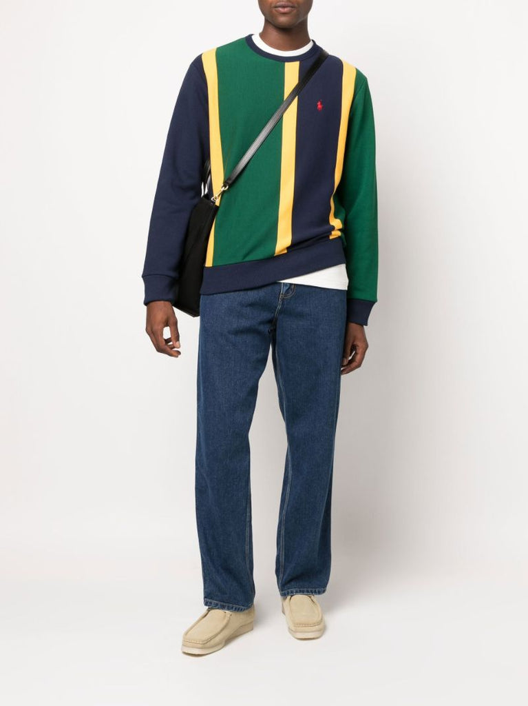 Green Striped Sweatshirt