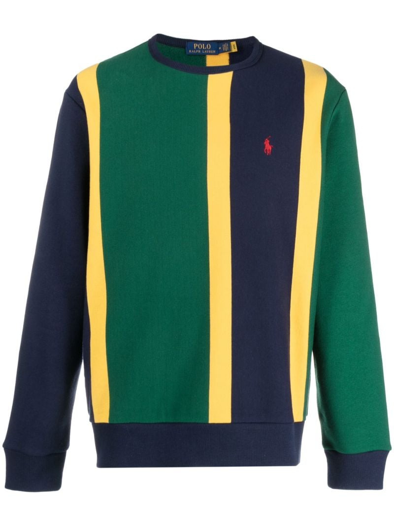 Green Striped Sweatshirt