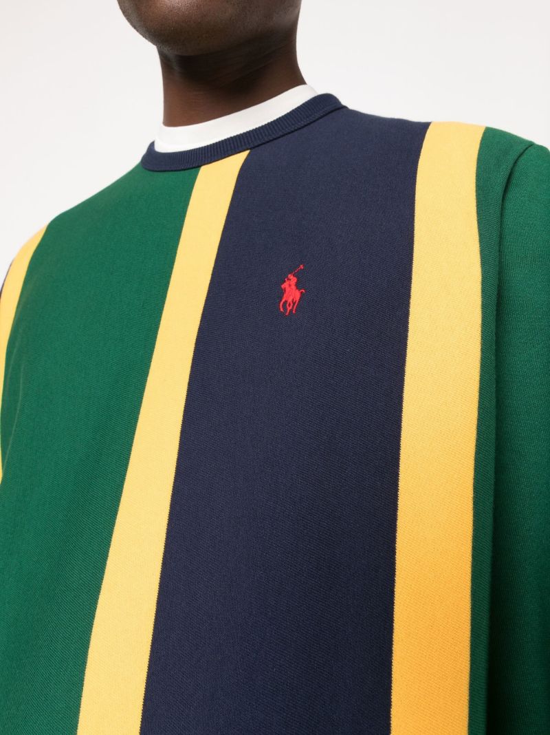 Green Striped Sweatshirt