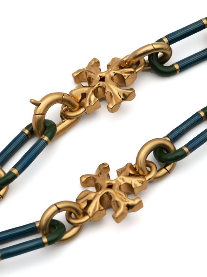 Gold-tone Roxanne Striped Chain Bracelet