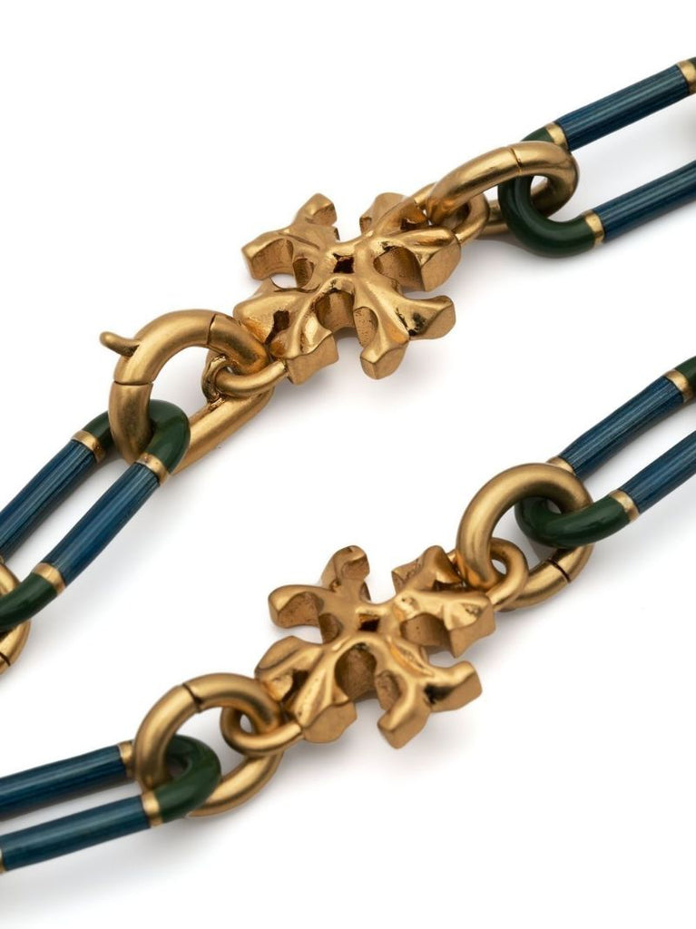 Gold-tone Roxanne Striped Chain Bracelet