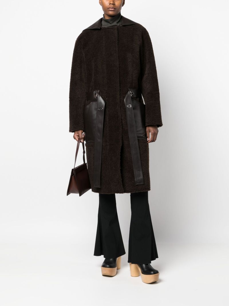 Brown Faux Shearling Reversible Coat
