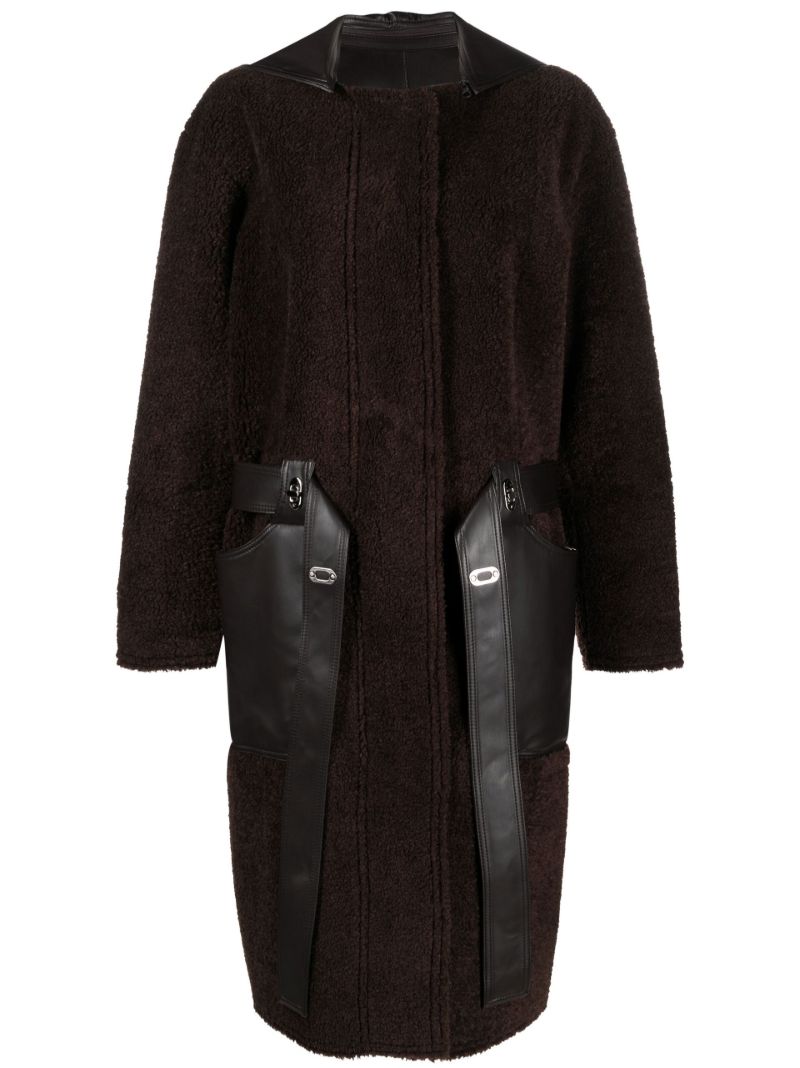 Brown Faux Shearling Reversible Coat