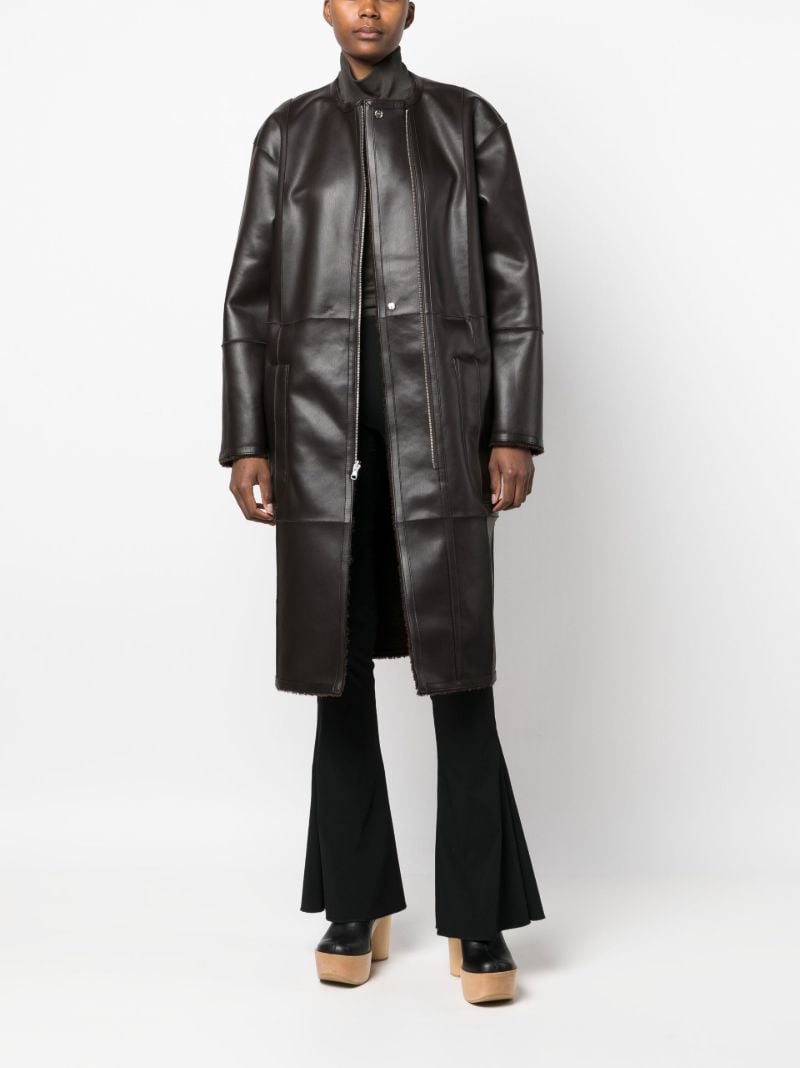 Brown Faux Shearling Reversible Coat