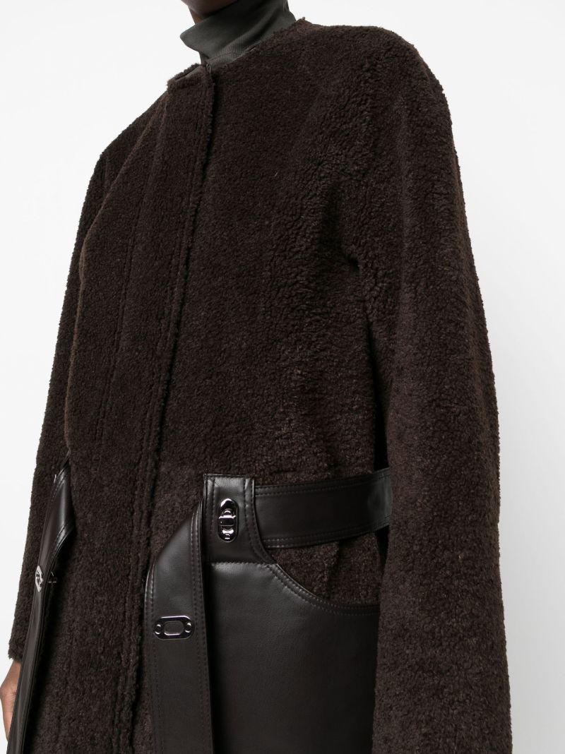 Brown Faux Shearling Reversible Coat