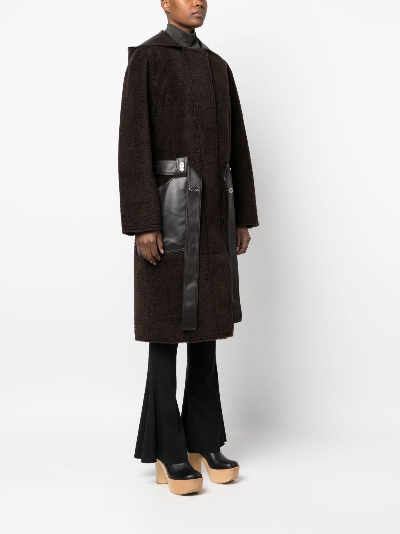 Brown Faux Shearling Reversible Coat