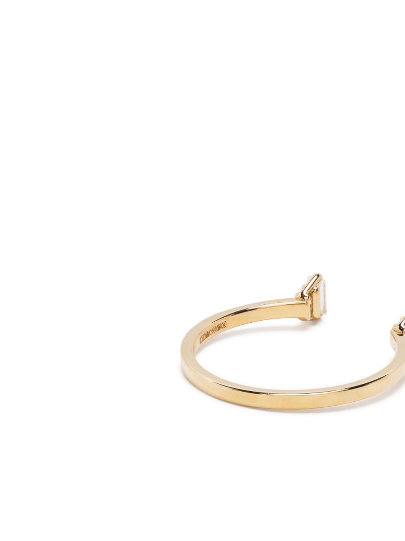18k Yellow Gold Dots Diamond Ring