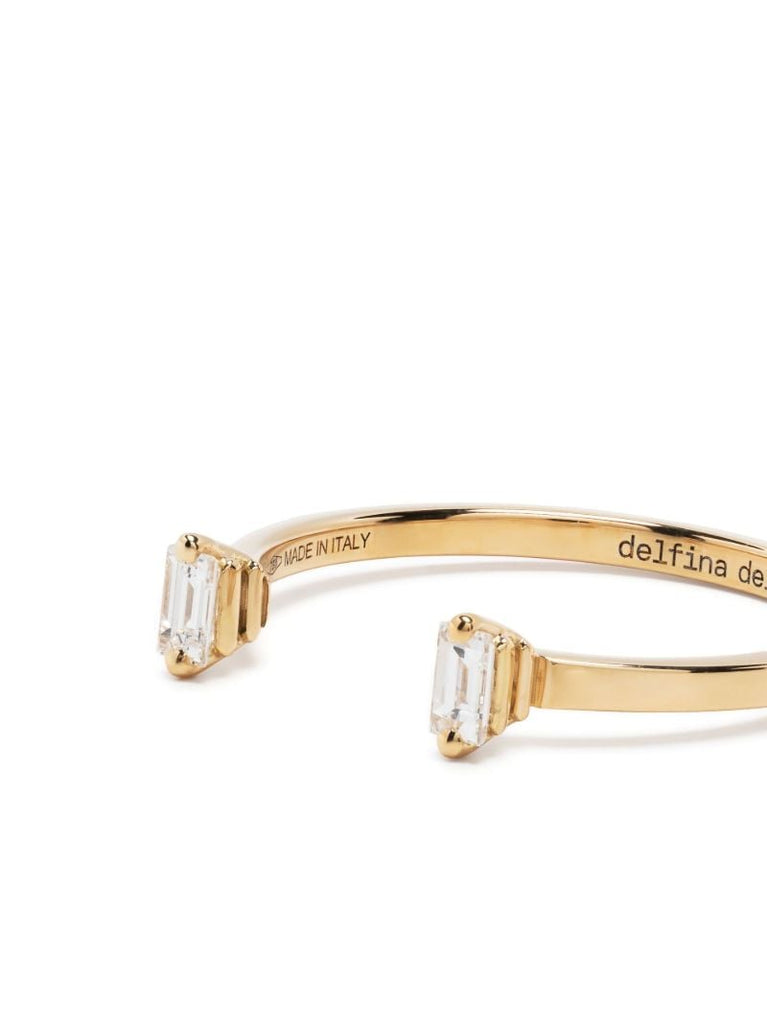 18k Yellow Gold Dots Diamond Ring