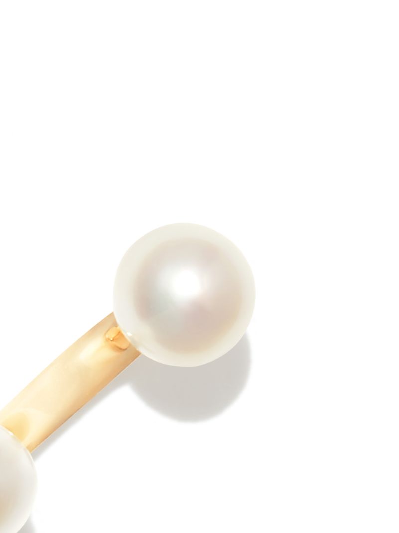 18k Yellow Gold Micro Pearl Single Stud Earring
