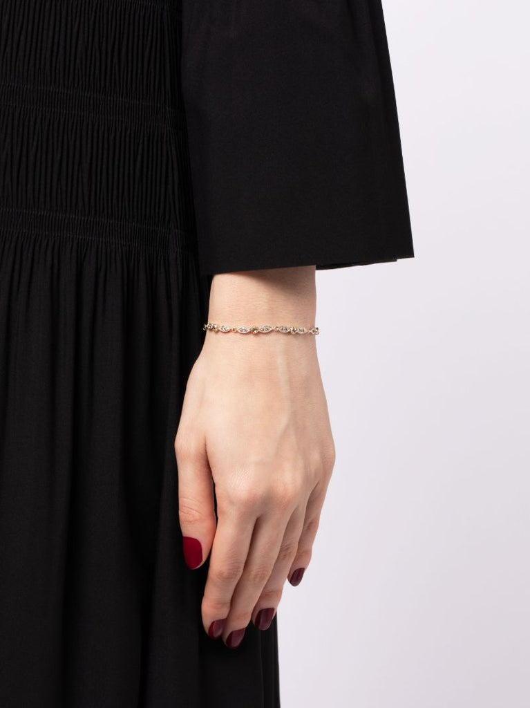 9k Yellow Gold Ava Diamond Bracelet