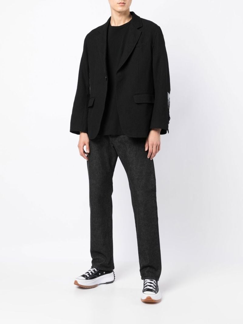 X Psycho Black Logo-appliquÃ_x0083_Â© Jeans