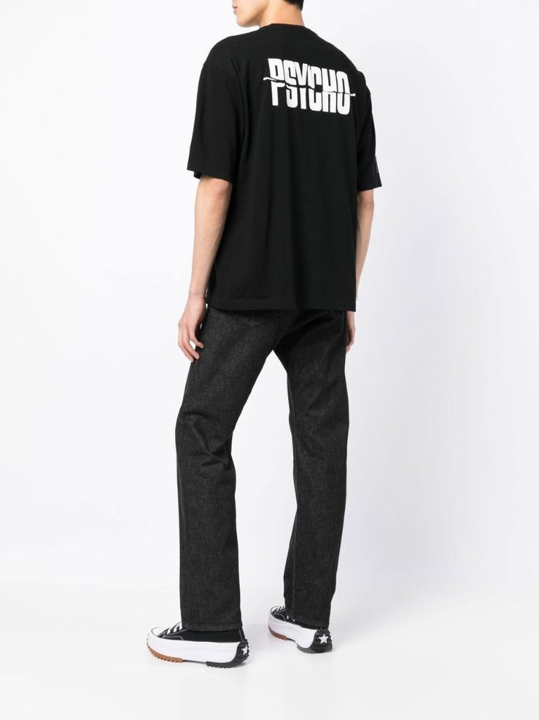 X Psycho Graphic Print Cotton T-shirt
