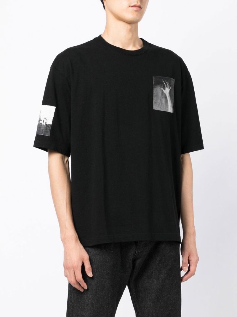 X Psycho Graphic Print Cotton T-shirt