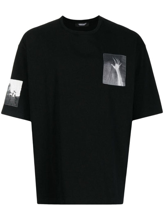 X Psycho Graphic Print Cotton T-shirt