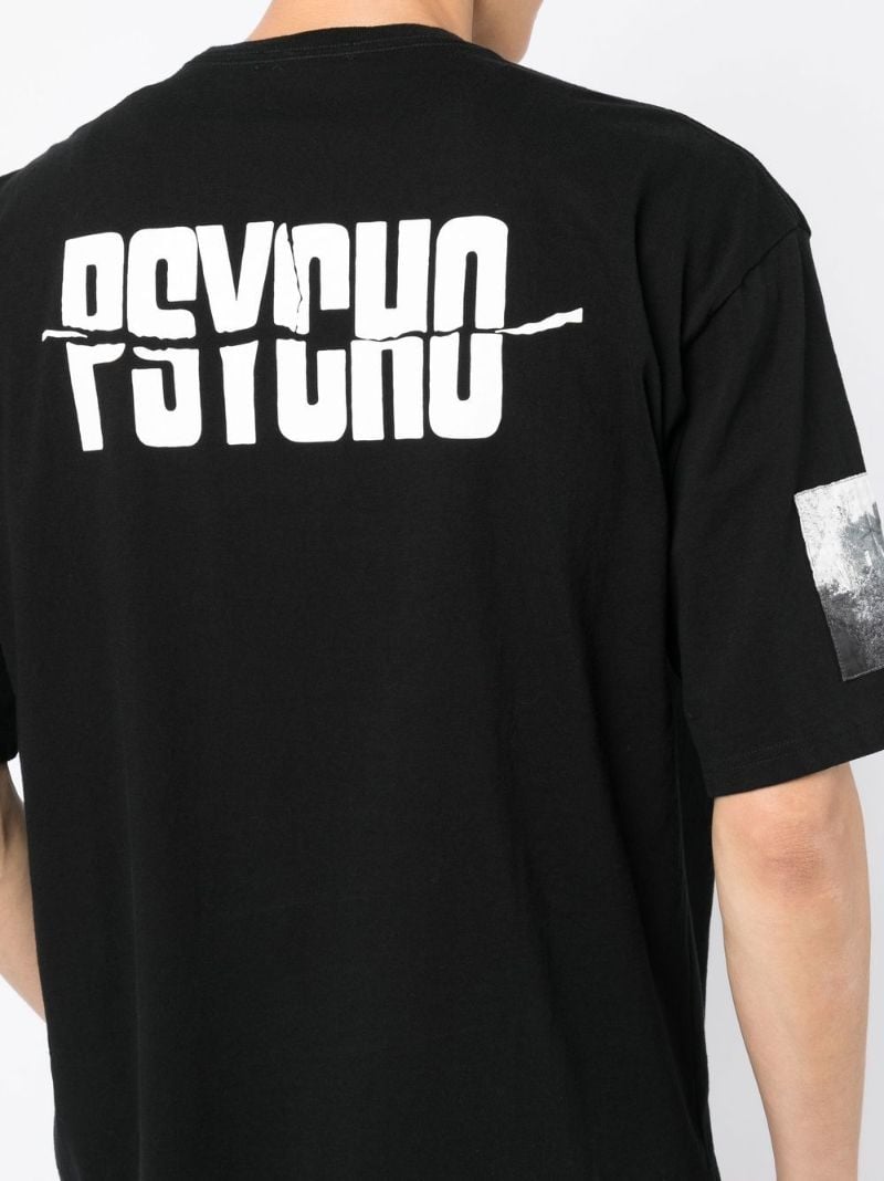X Psycho Graphic Print Cotton T-shirt