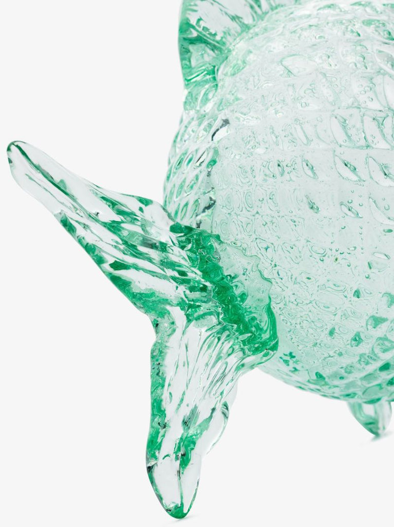 Green Fish Glass Jar