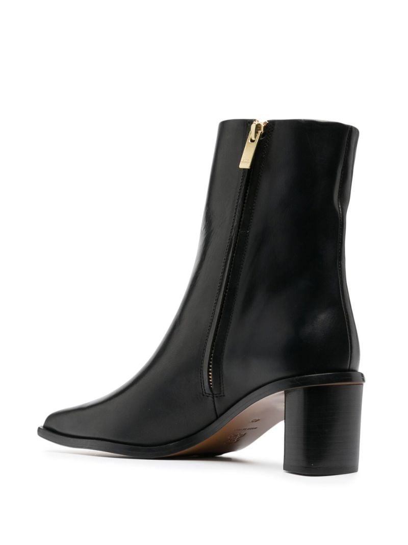 Black Torina 70 Leather Ankle Boots