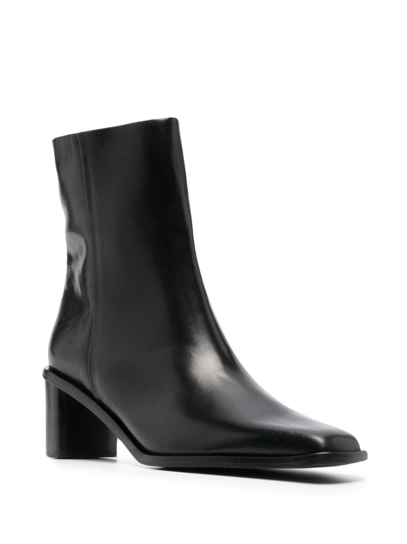 Black Torina 70 Leather Ankle Boots