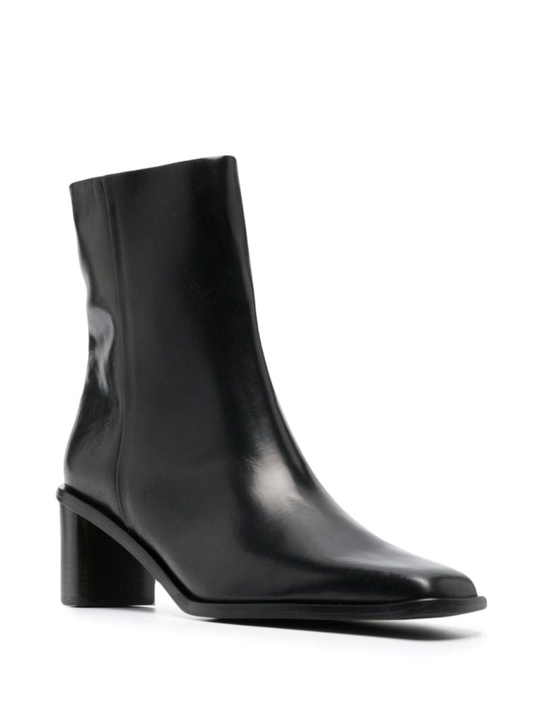 Black Torina 70 Leather Ankle Boots