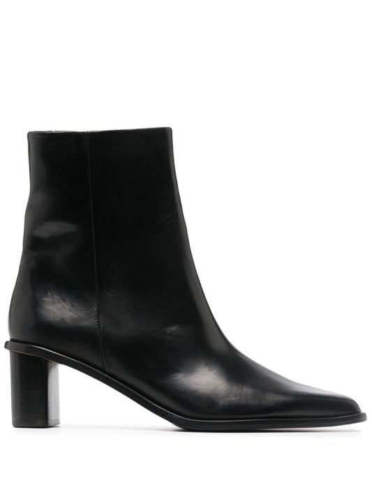Black Torina 70 Leather Ankle Boots