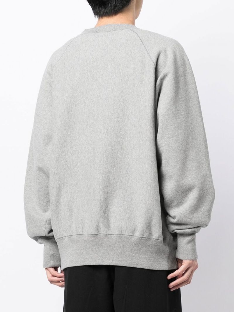 X Psycho Grey AppliquÃ_x0083_Â© Cotton Sweatshirt