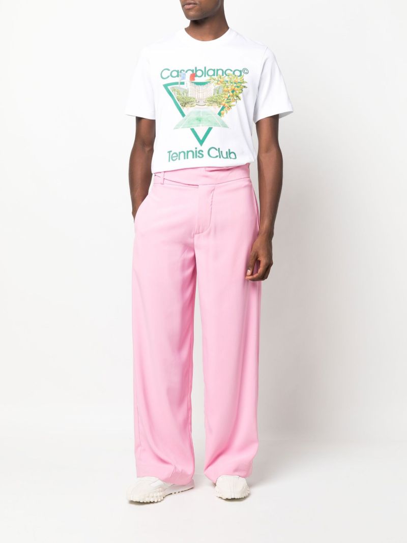 White Tennis Club Icon Printed T-shirt
