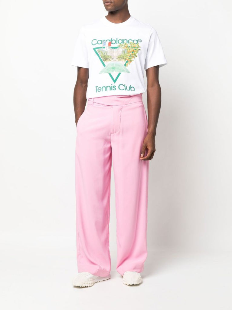 White Tennis Club Icon Printed T-shirt