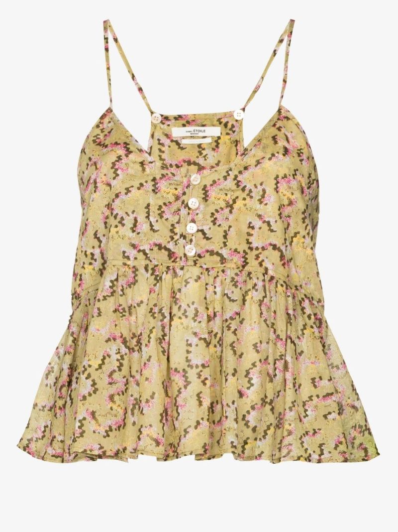 Neutral Lirhetta Printed Camisole Top