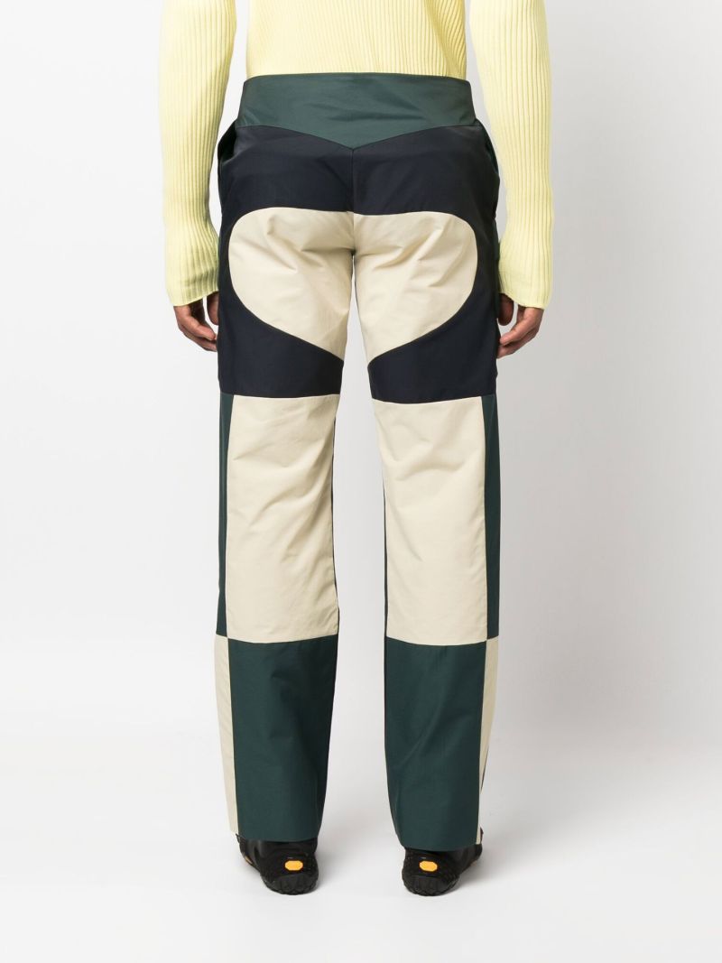 Green Multi Motor Panelled Trousers