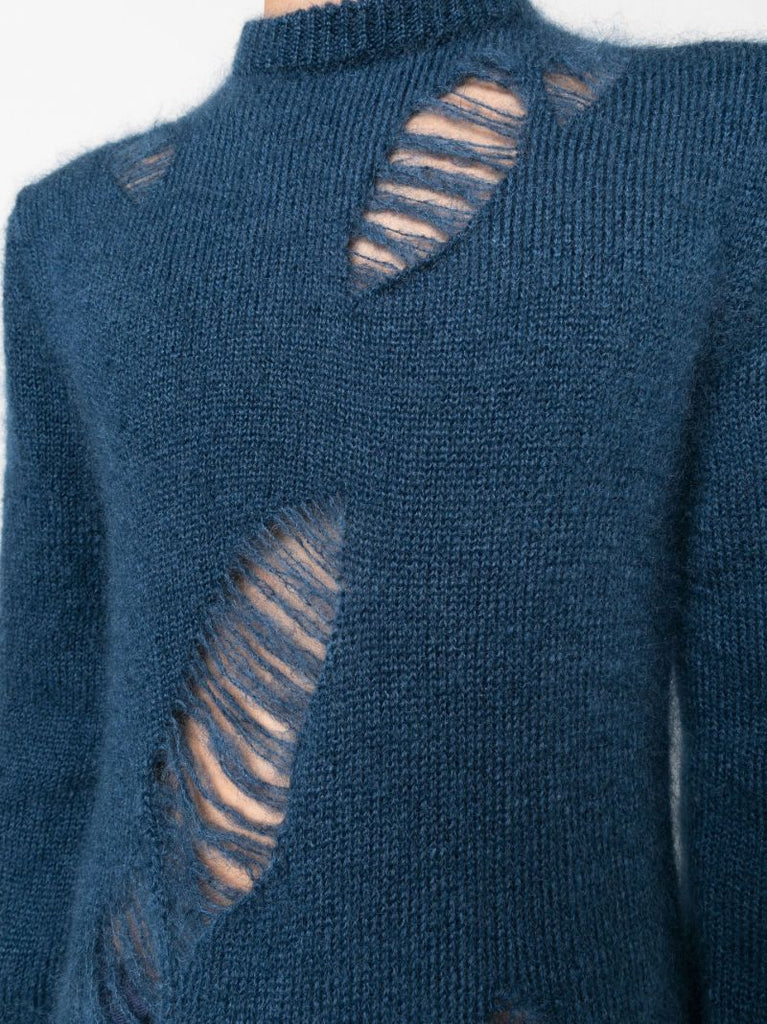 Blue Spider Knit Sweater