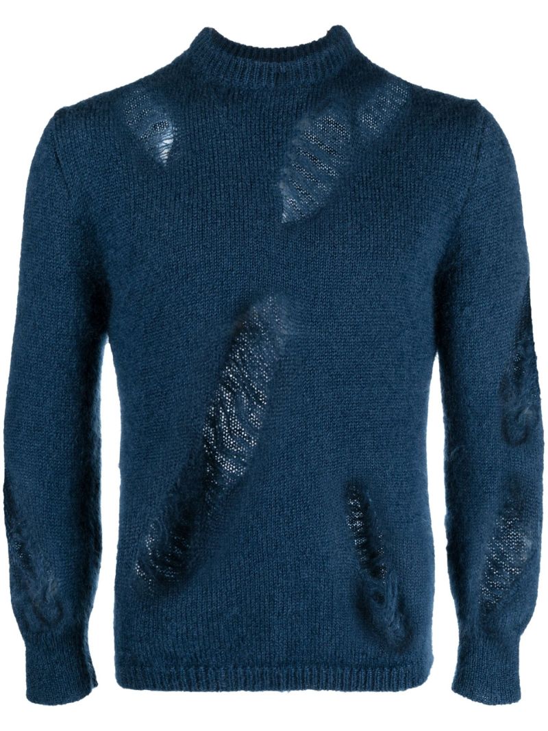 Blue Spider Knit Sweater
