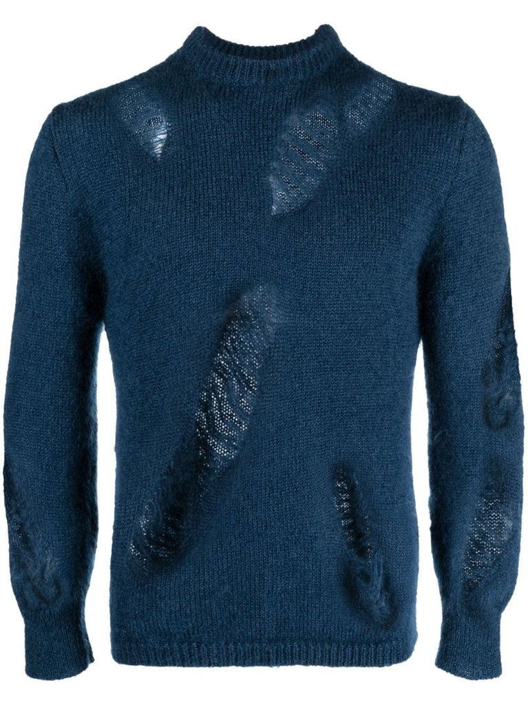 Blue Spider Knit Sweater